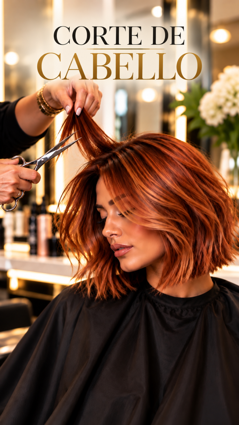 Luxurious Copper Bob Haircut-2